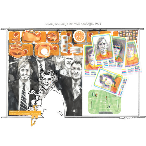 Werk 'Beeldkraken (in de klas)': Oranje, oranje en Van Oranje, 1974