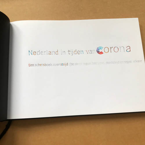 Werk 'Nederland in tijden van corona': Corona-schetsboek