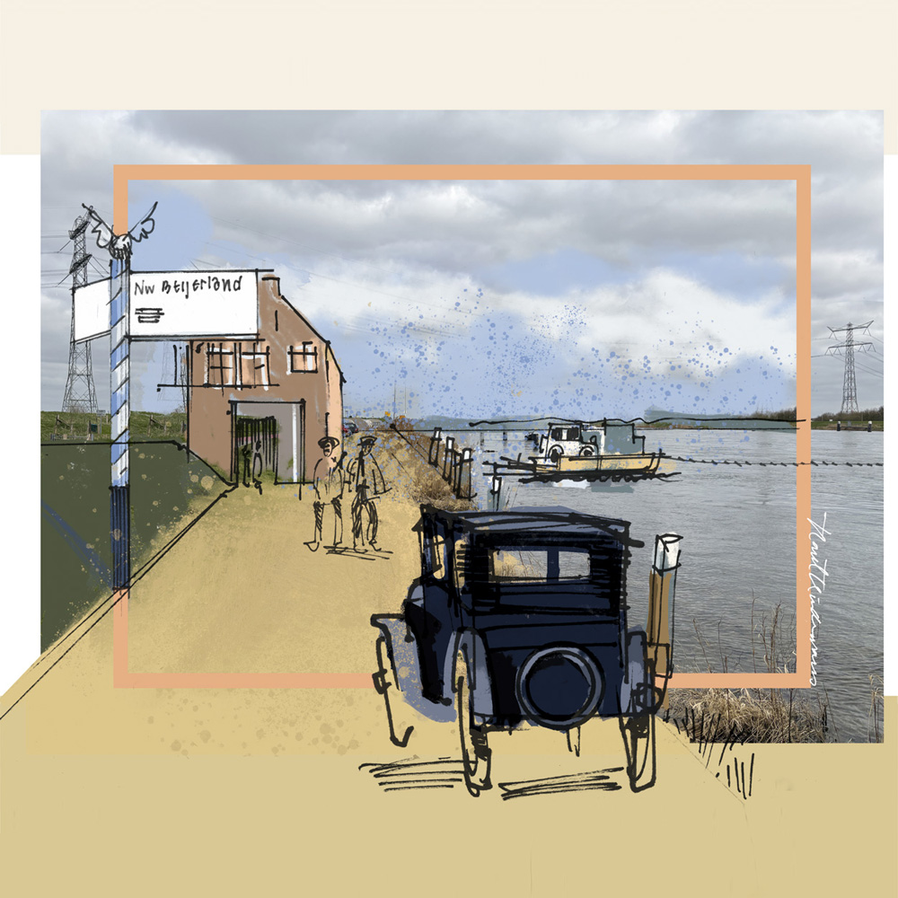 Werk 'Haventjes van Nissewaard': De veerpont van Hekelingen