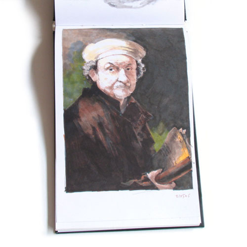 Werk 'Schetsboek: De Kopie': Naar Rembrandt